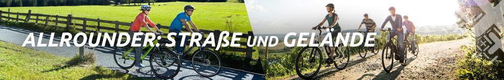 Allrounder: Fahrräder für die Straße und das Gelände