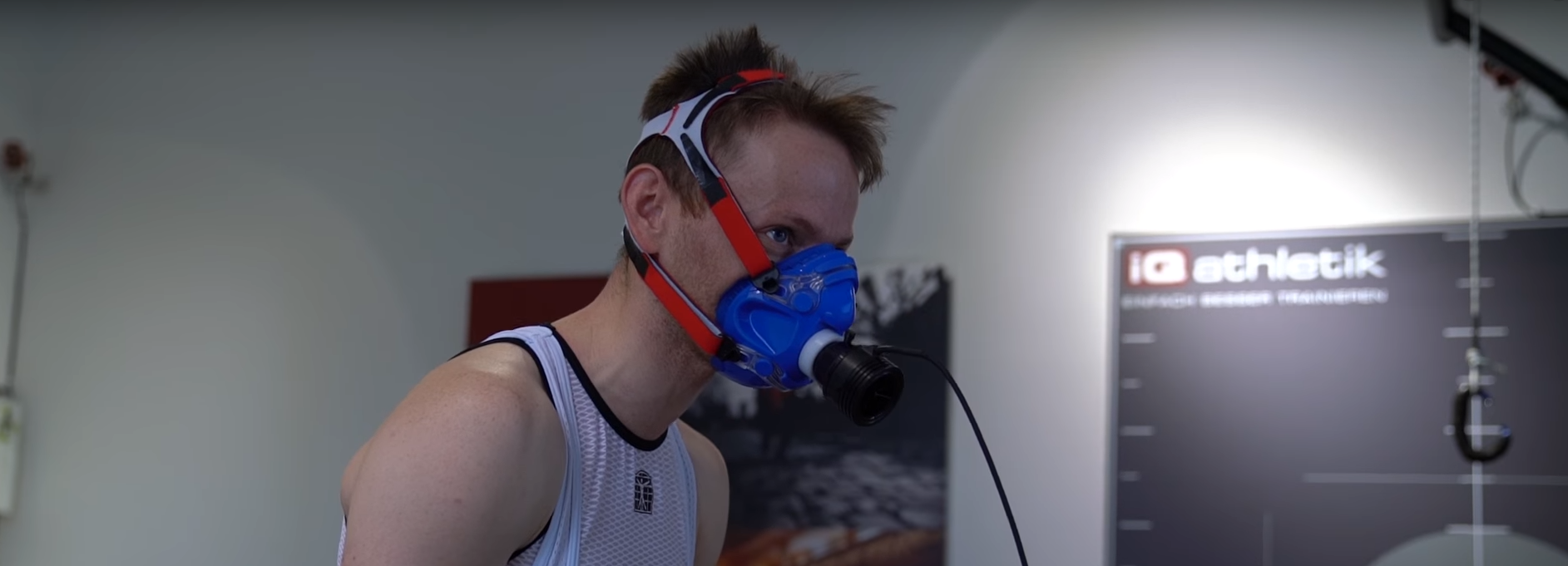 Maske bei der Spiroergometrie Spiroergometrie