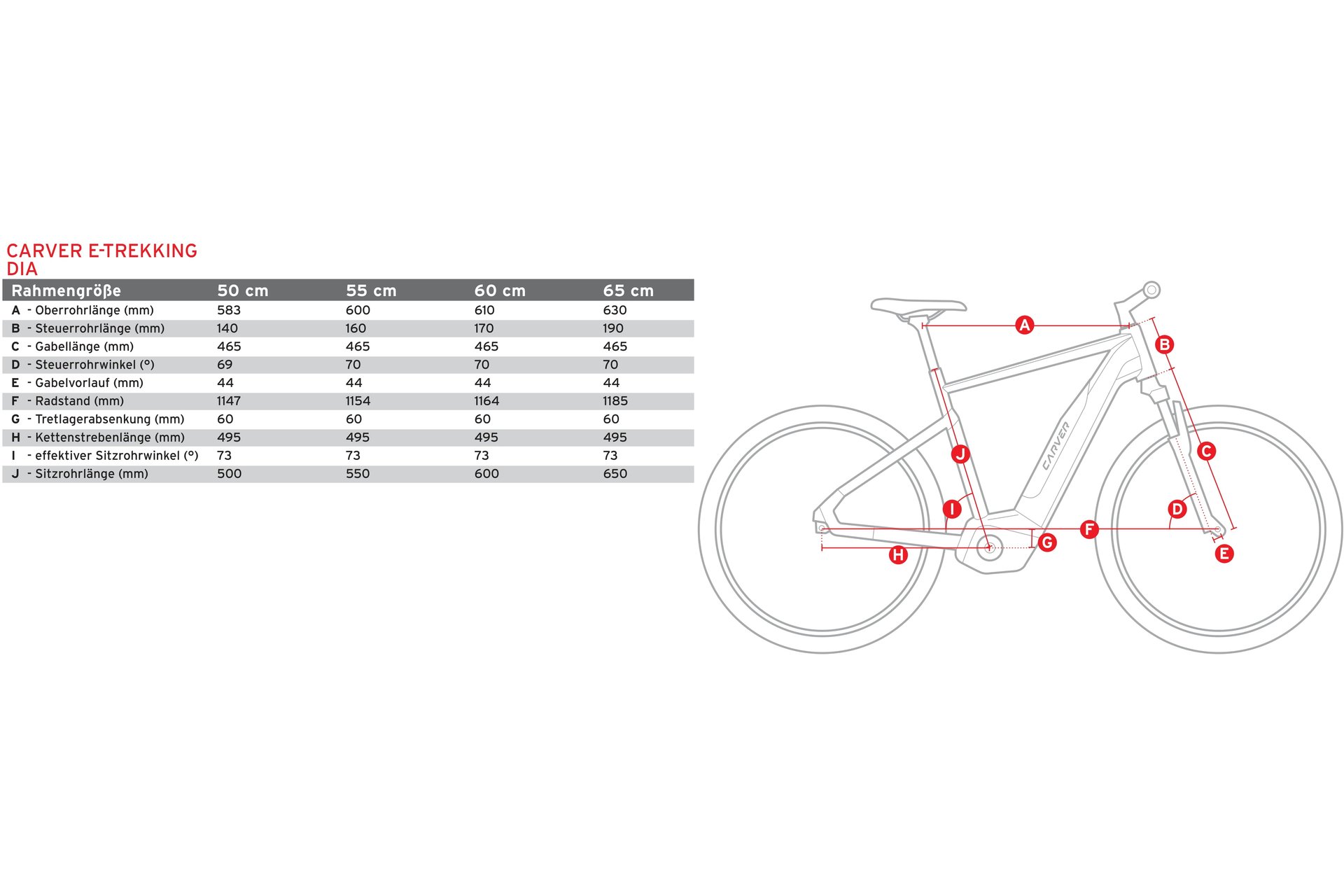 Carver Route E.440 - 500 Wh - 28 Zoll - Diamant - 2025