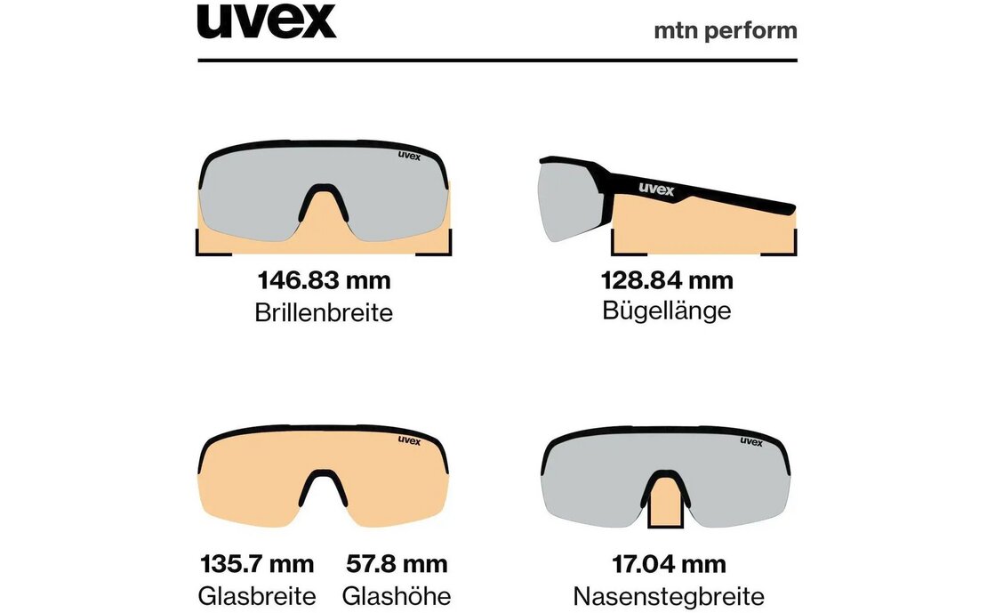 Uvex MTN Perform White Matt / Mirror Silver