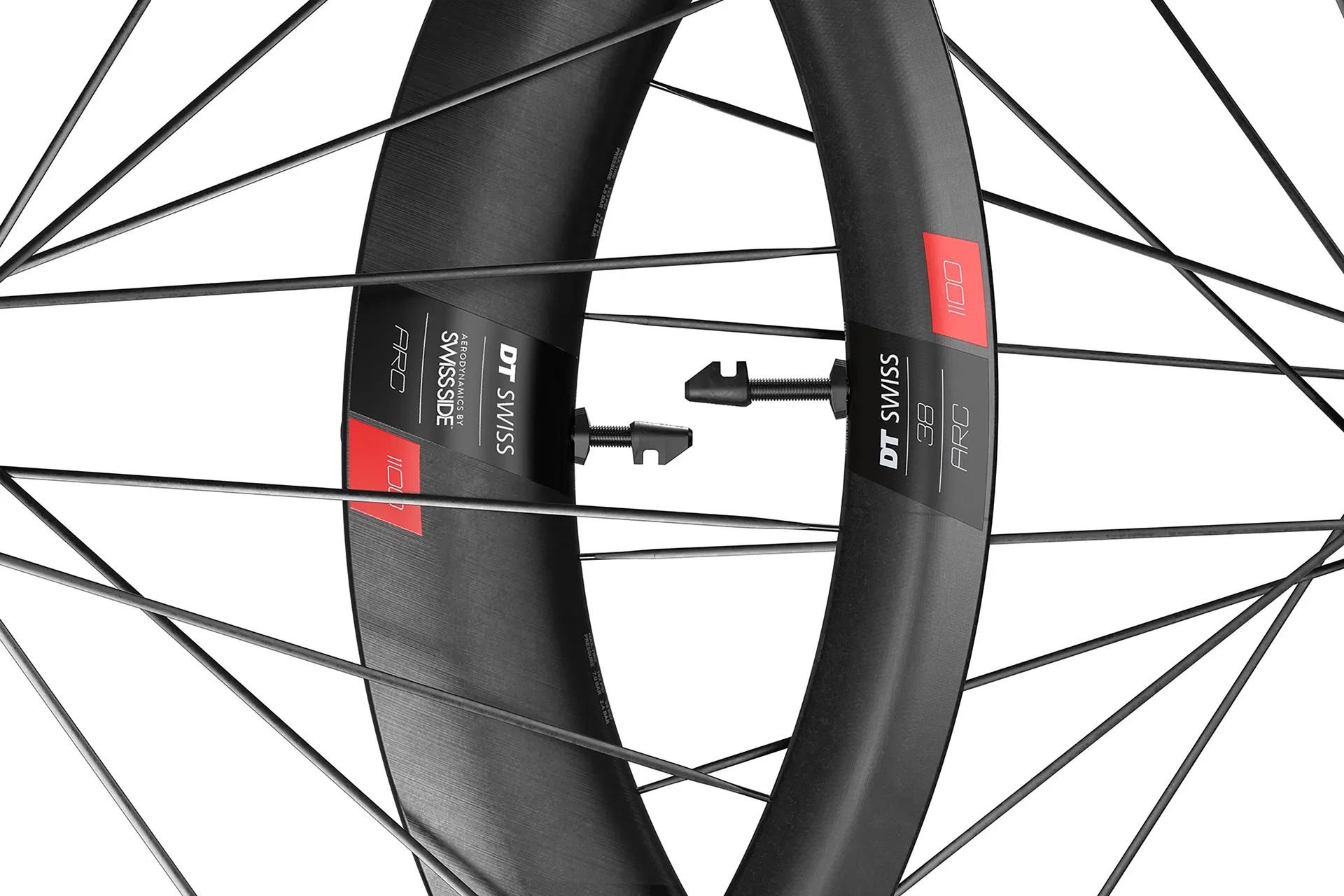 DT Swiss ARC 1100 Dicut 38 DB 28"- Carbon Vorderrad