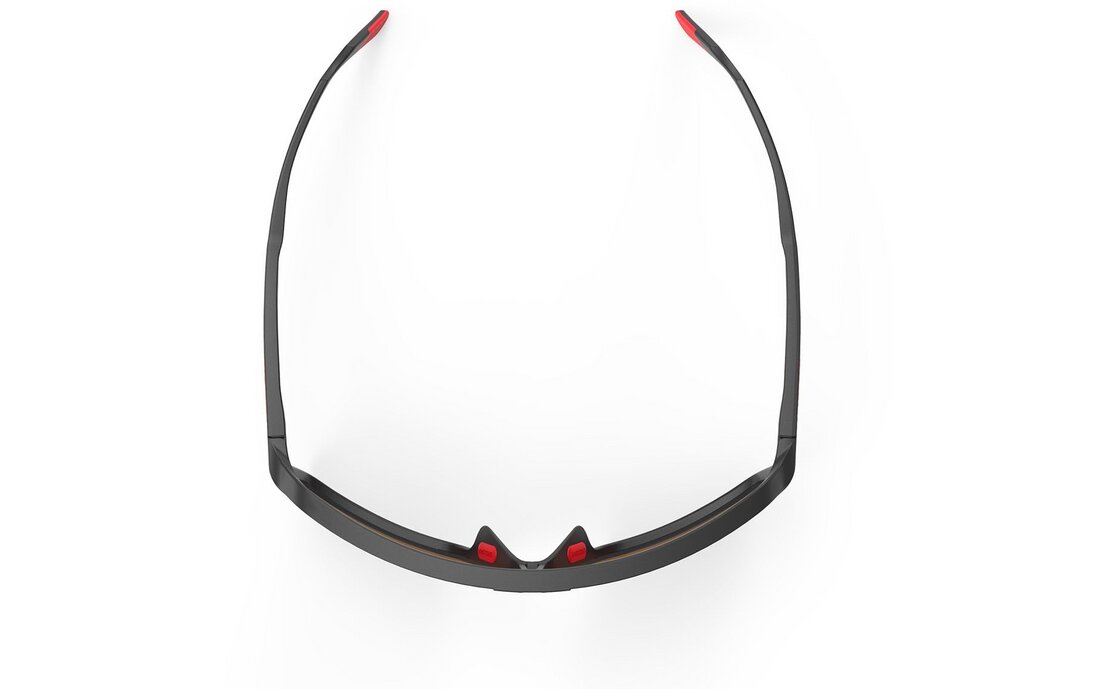 Rudy Project Spinshield Black Matte - Multilaser Red