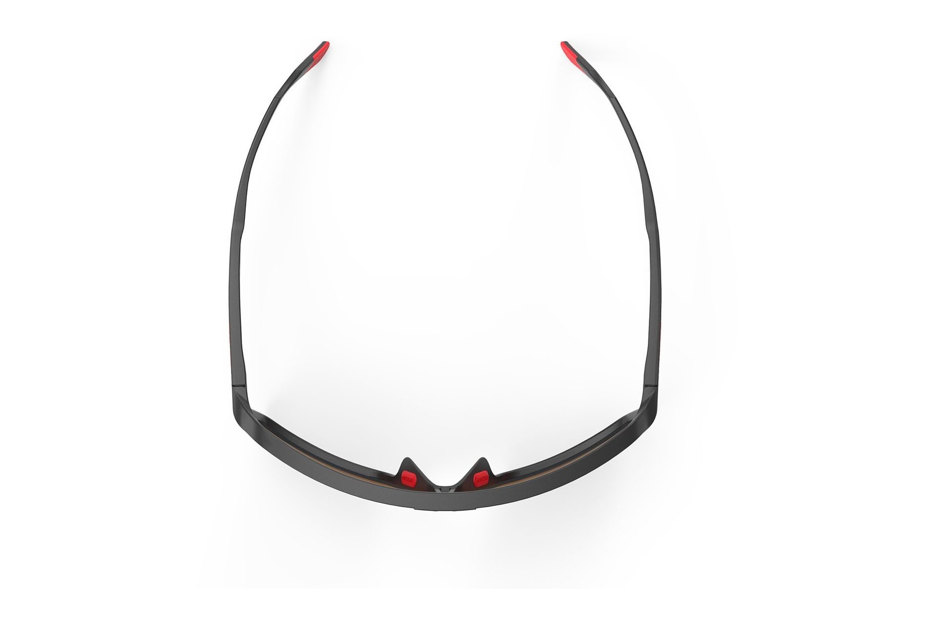 Rudy Project Spinshield Black Matte - Multilaser Red