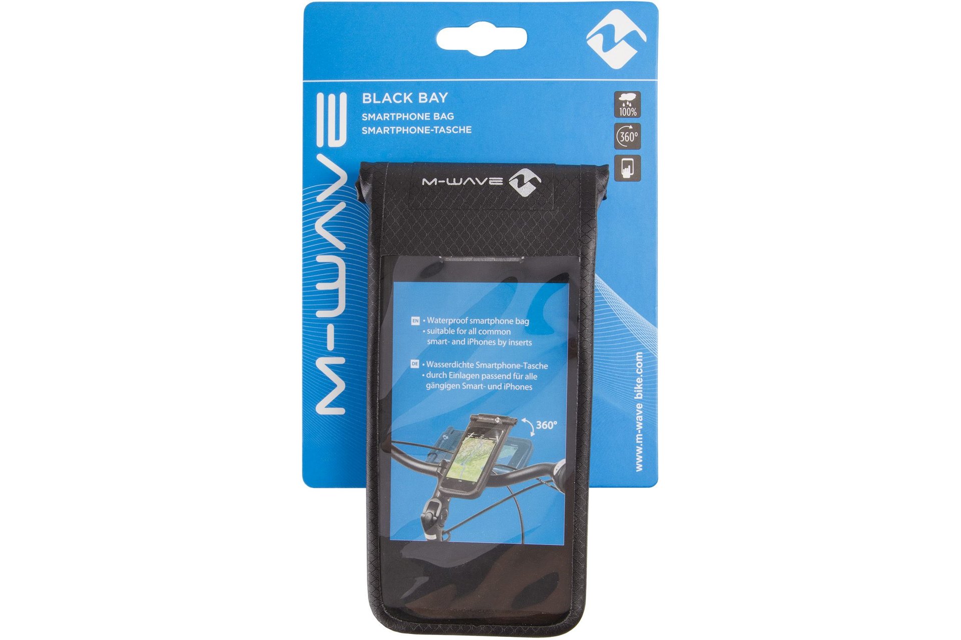 M-Wave Black Bay Smartphonetasche mit Halterung - 2026