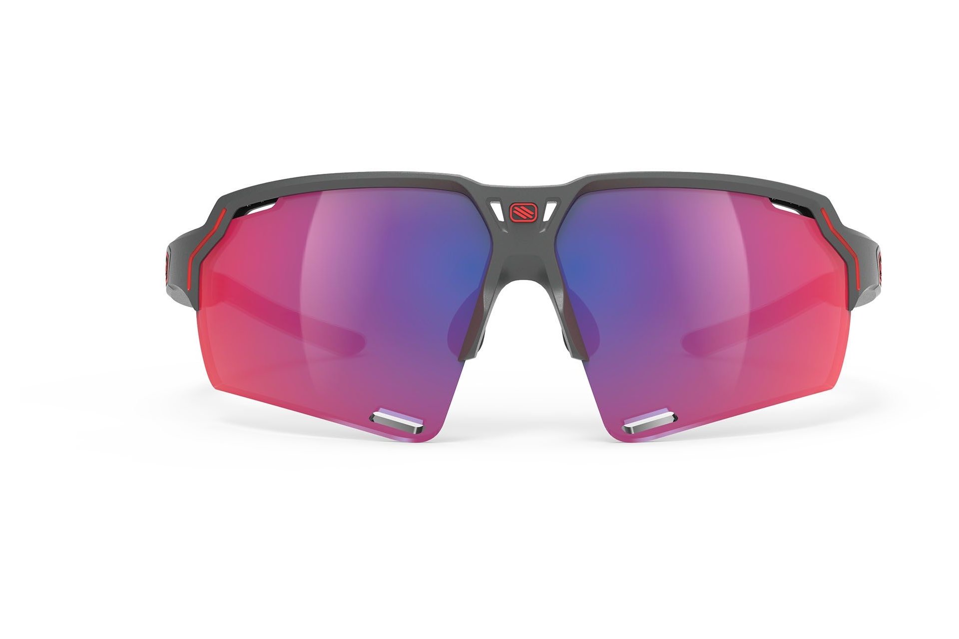 Rudy Project Deltabeat Charcoal Matte - Multilaser Red