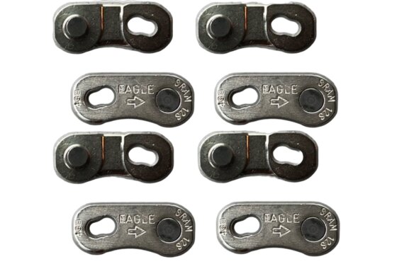 Kettenschlösser & Nietstifte - SRAM Kettenschloss Power Lock Road Flattop 12-fach, 4-St&uuml;ck