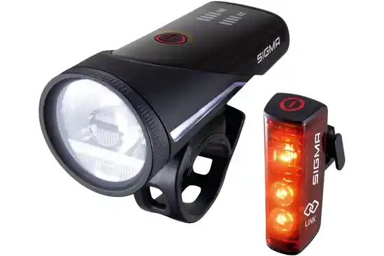 Geschenke für Fahrradfahrer - Sigma Aura 100 & Blaze Link Beleuchtungsset - StVZO