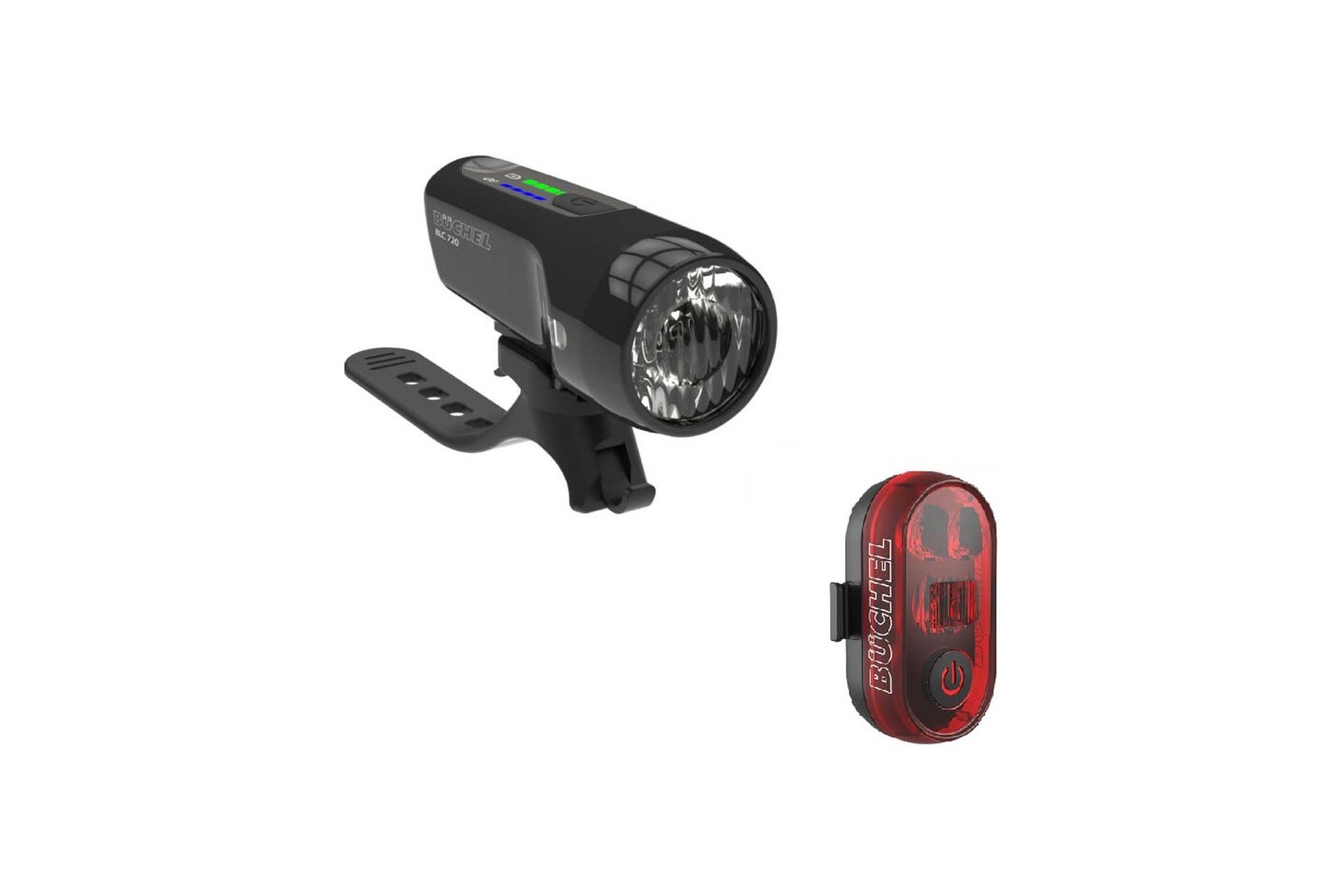 B&uuml;chel BLC 720 und Micro Lens Stoptech LED Akkuleuchten-Set StVZO