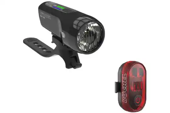 mit Bremslicht - Beleuchtung - Büchel BLC 720 und Micro Lens Stoptech LED Akkuleuchten-Set StVZO