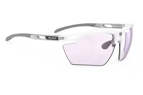 Sportbrille - Rudy Project Magnus White Gloss - ImpactX 2 Photochromic Laser Purple