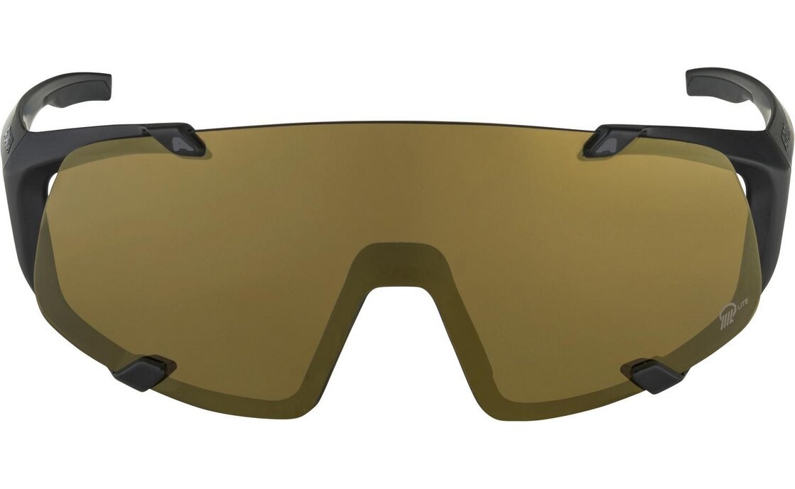Alpina Hawkeye S Q-Lite black matt / bronce mirror lens