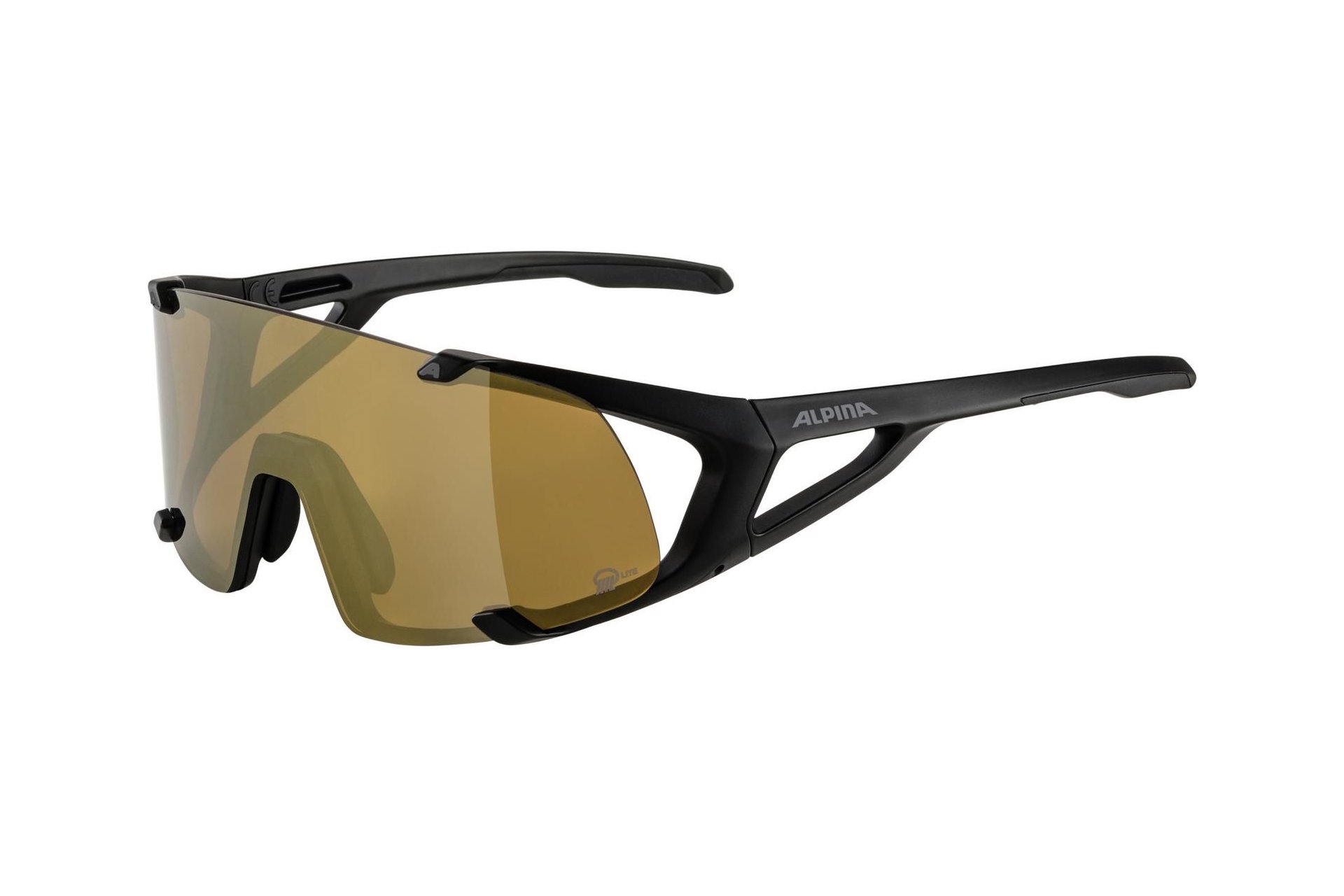 Alpina Hawkeye S Q-Lite black matt / bronce mirror lens