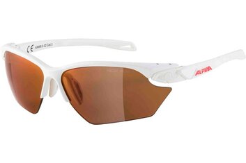Sportbrillen - Alpina Twist Five S HR Q-Lite white matt / red mirror