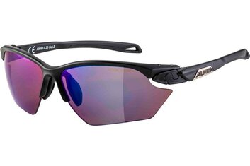 Sportbrillen - Alpina Twist Five S HR Q-Lite black matt / blue mirror