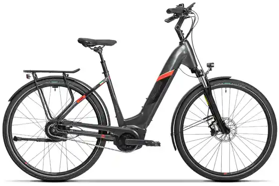 Schwarz - E-Bike-Pedelec - Malaguti Pescarola WV 5.2 EN - 625 Wh - 28 Zoll - Tiefeinsteiger