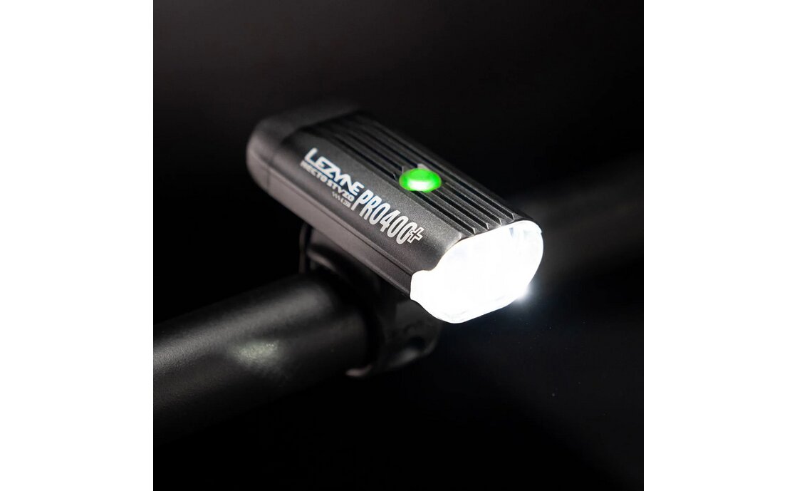 Lezyne Hecto Pro 400+ & KTV Drive Akku Beleuchtungsset StVZO