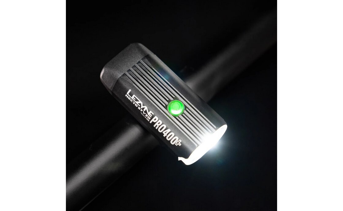 Lezyne Hecto Pro 400+ & KTV Drive Akku Beleuchtungsset StVZO