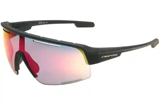 Cratoni - Cratoni C-Matic NXT photochromic black rubber/clear - red mirror