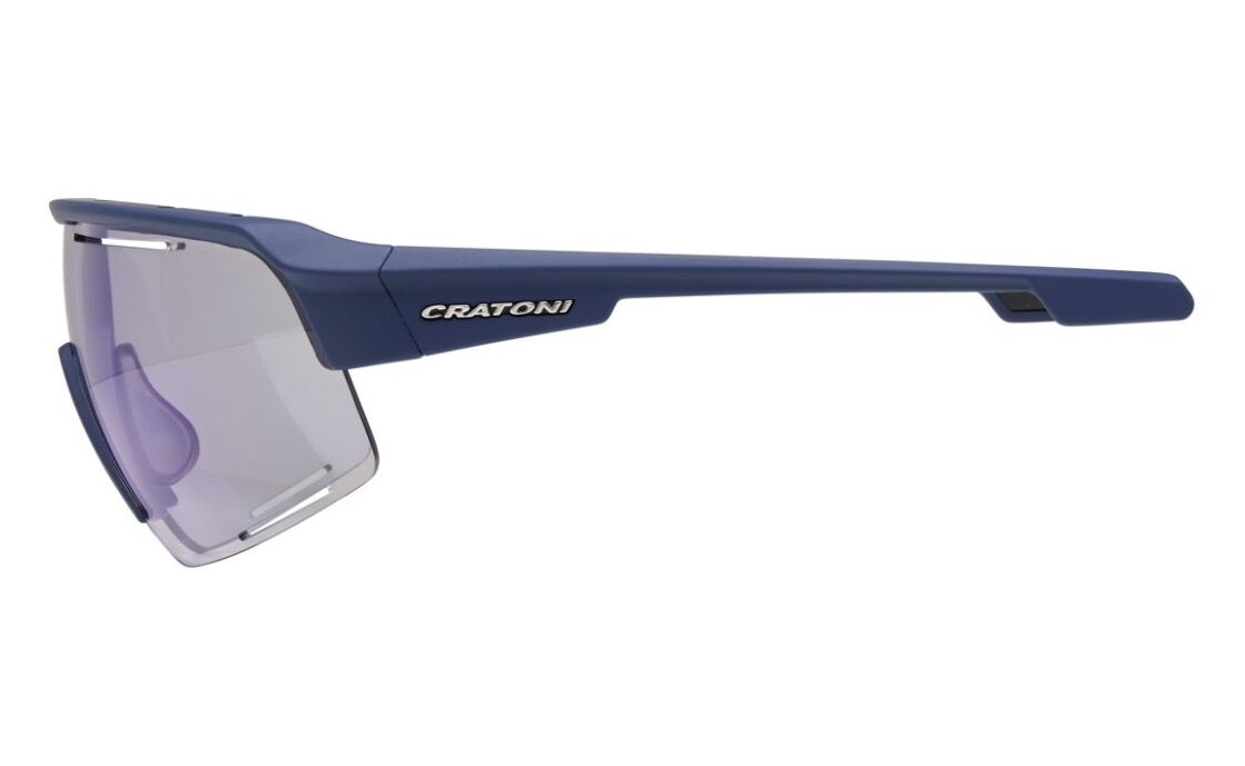 Cratoni C-Matic NXT photochromic blue rubber/clear - blue mirror