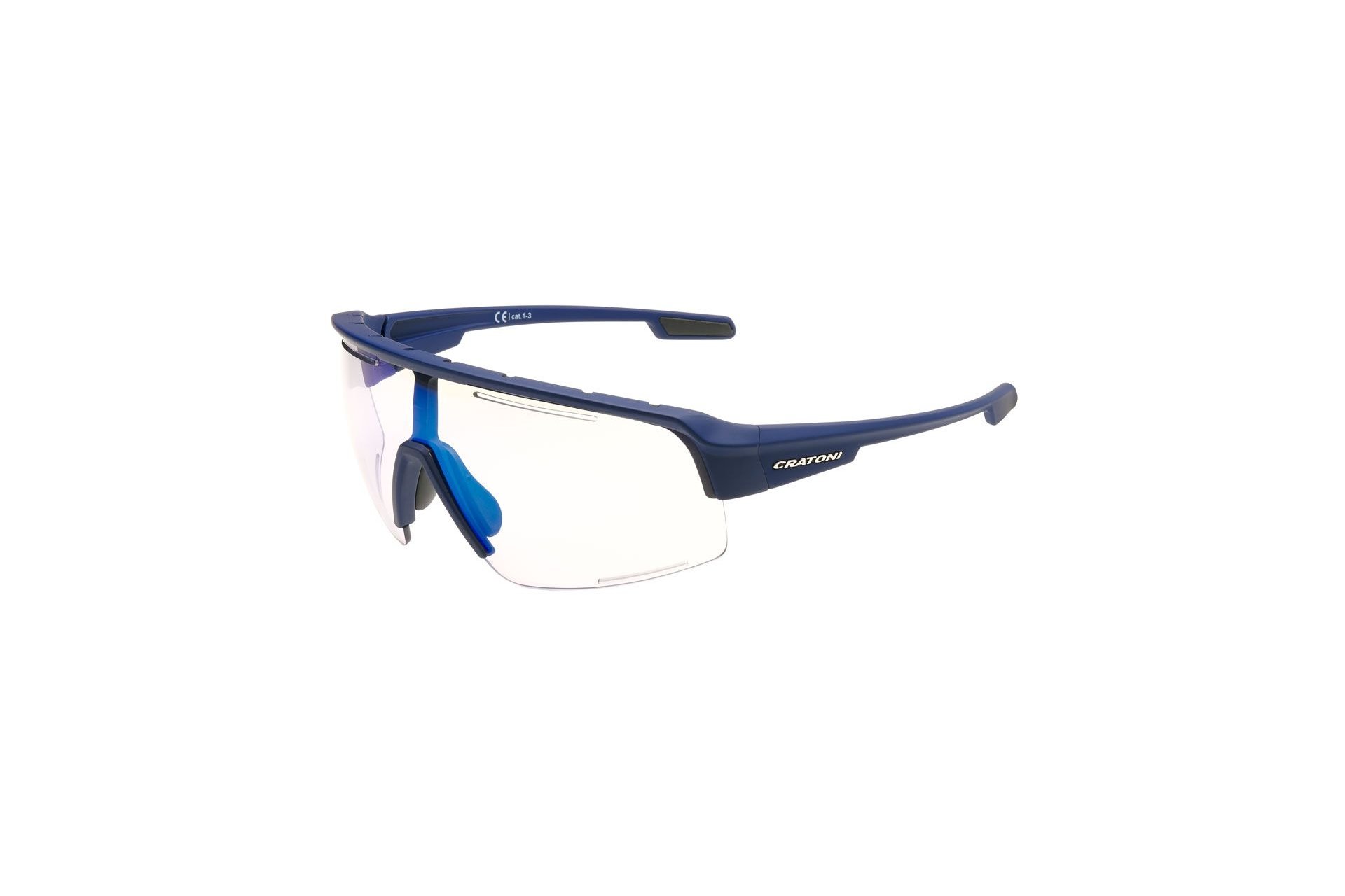 Cratoni C-Matic NXT photochromic blue rubber/clear - blue mirror
