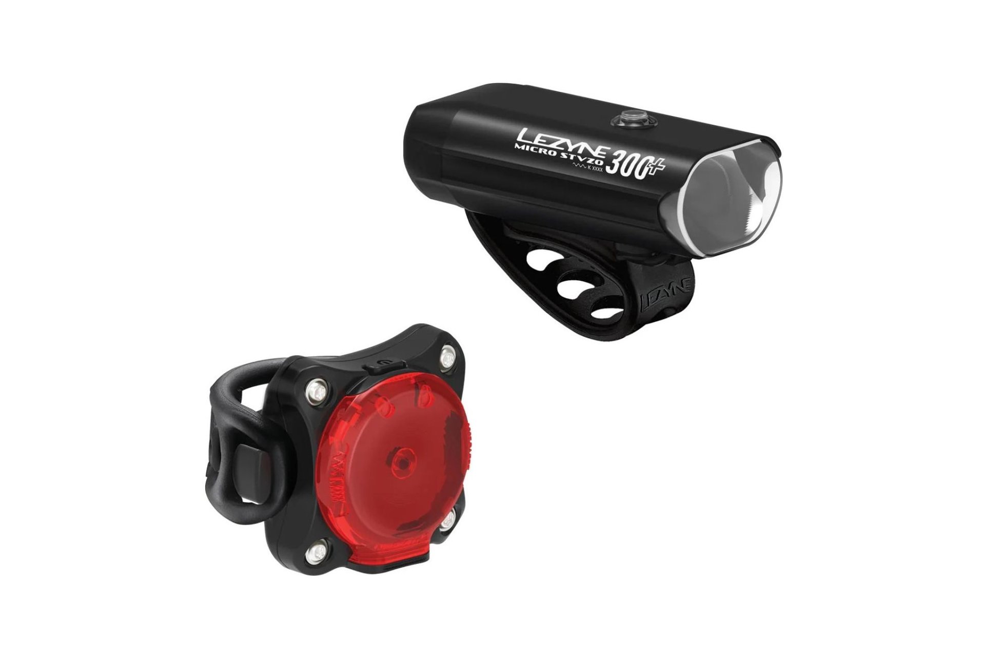 Lezyne Micro 300+ & Zecto Akku Beleuchtungsset StVZO