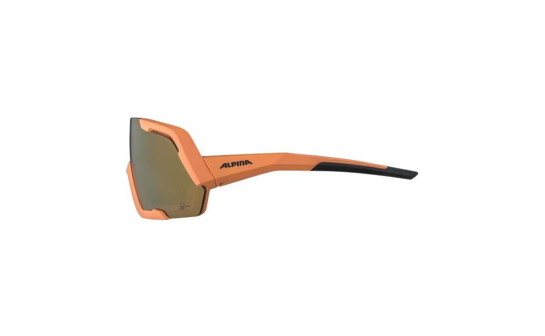 Alpina Rocket Q-Lite peach matt / pink mirror lens