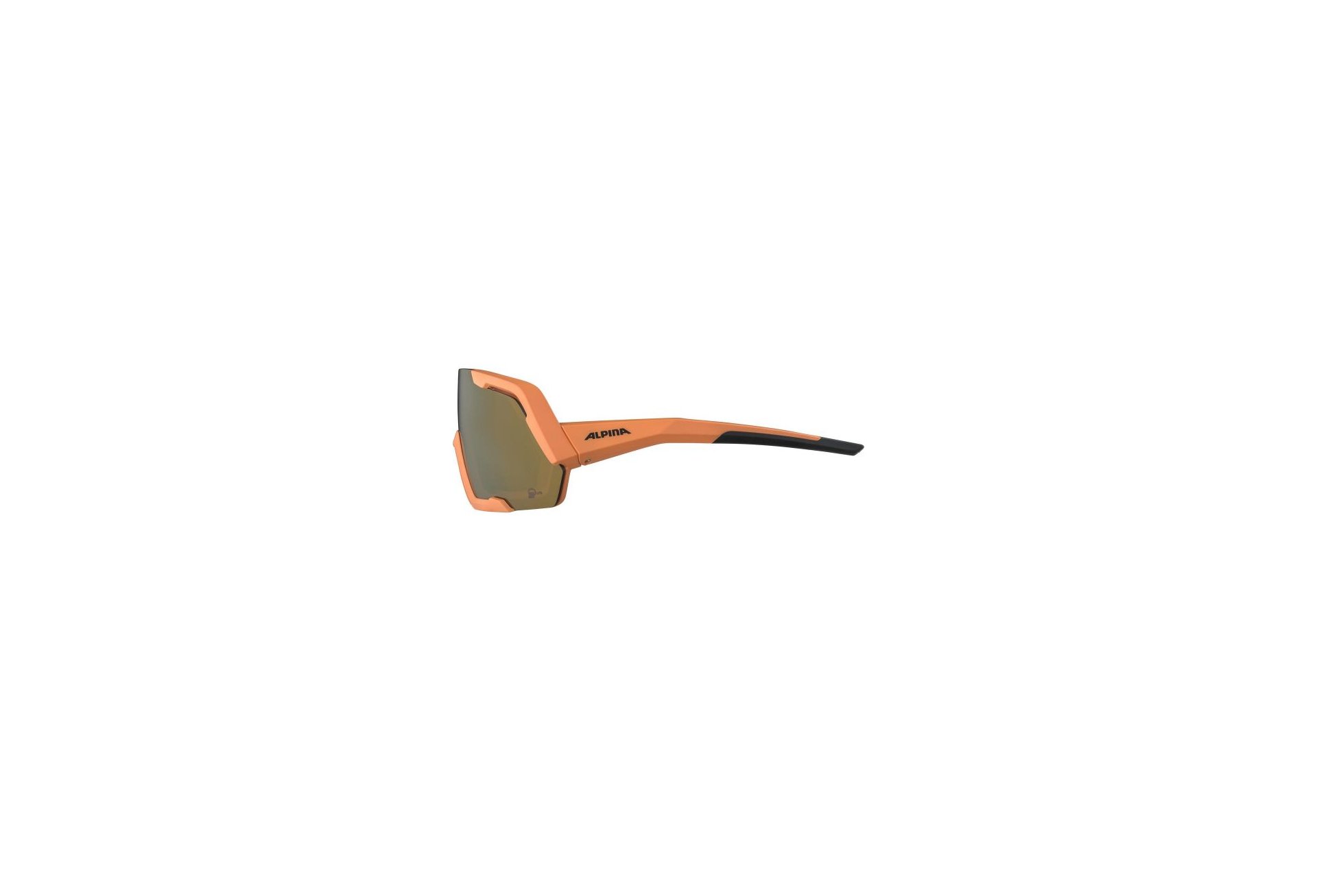 Alpina Rocket Q-Lite peach matt / pink mirror lens