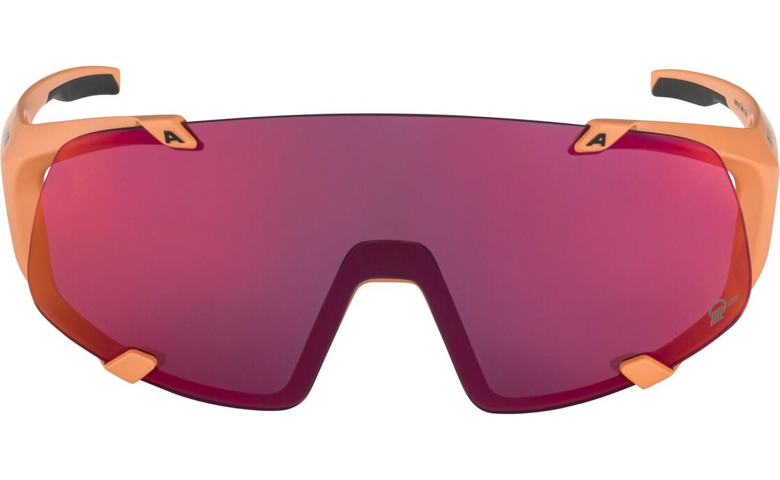 Alpina Hawkeye S Q-Lite peach matt /pink mirror lens