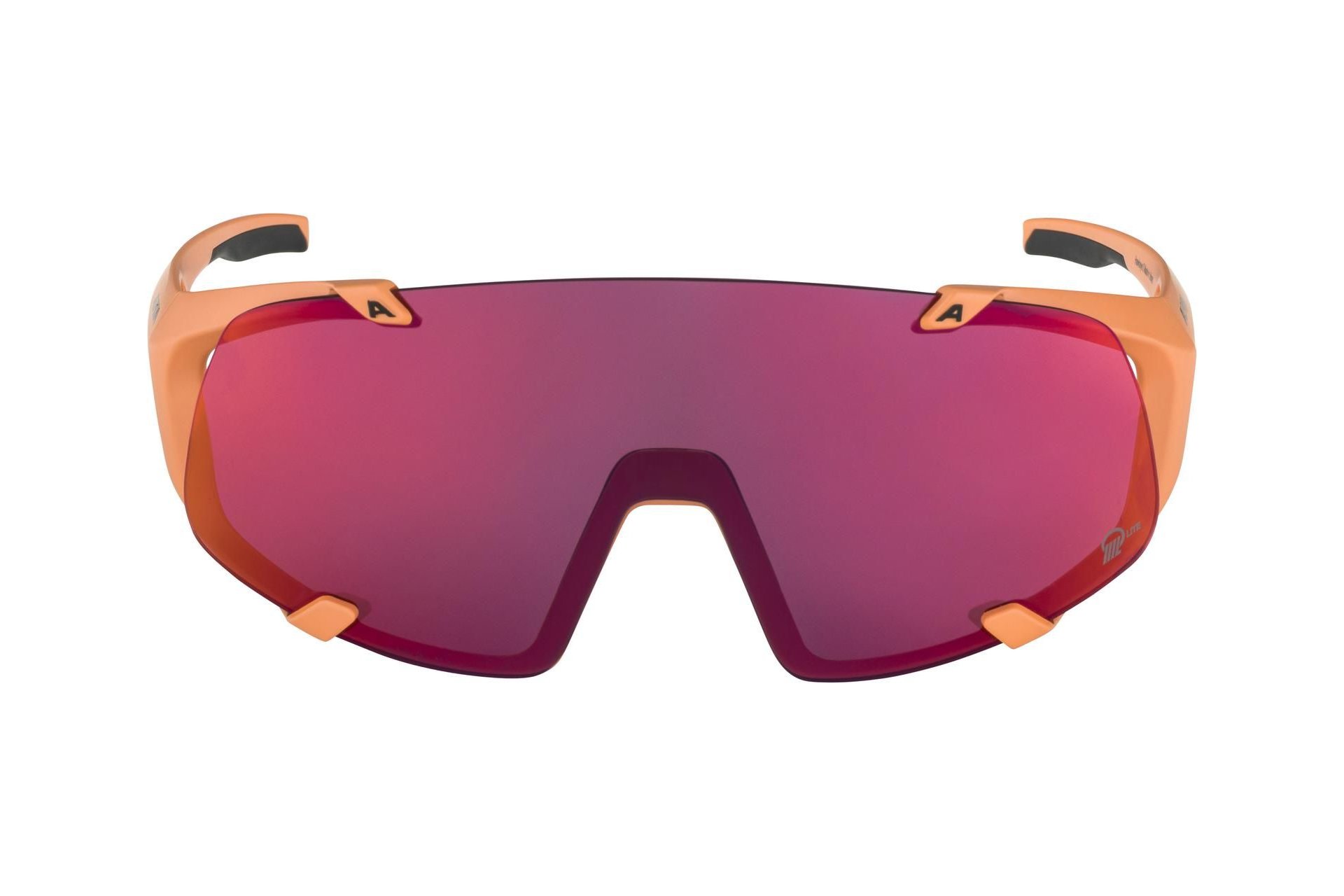 Alpina Hawkeye S Q-Lite peach matt /pink mirror lens