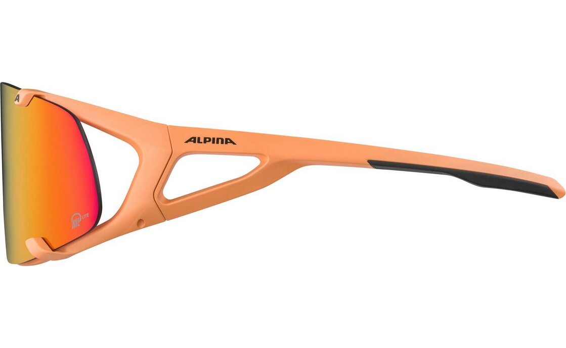 Alpina Hawkeye S Q-Lite peach matt /pink mirror lens