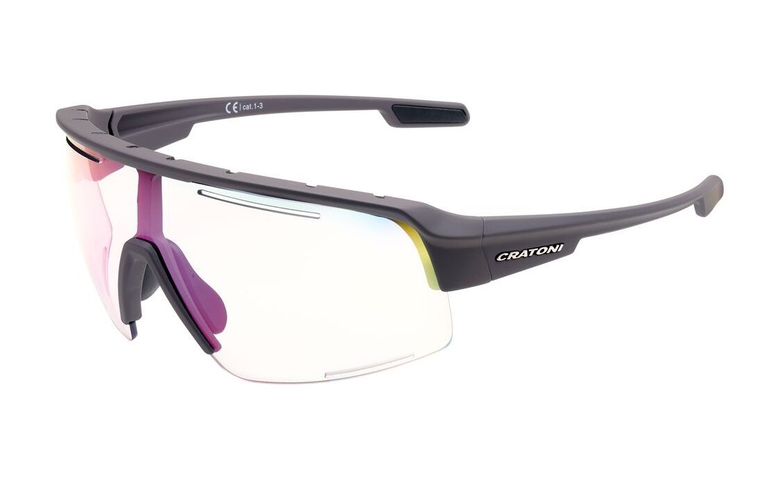 Cratoni C-Matic NXT photochromic coffee rubber/clear - plasma mirror