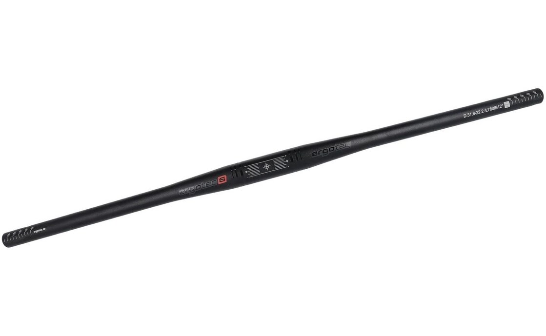 Ergotec Flat Bar E-Bike Lenker 780mm/12&deg;/31,8mm