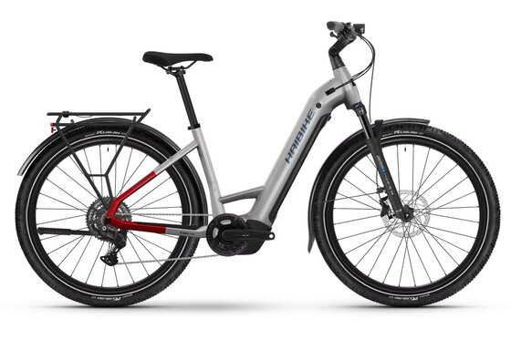 mit Beleuchtung - E-Bike Trekking - Haibike Trekking 7 - 800 Wh - 27,5 Zoll - Tiefeinsteiger - 2026