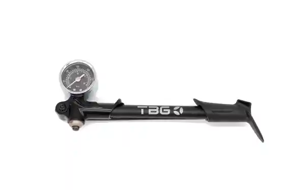 Fahrradpumpen - TBG Dämpferpumpe Alu mit Schlauch