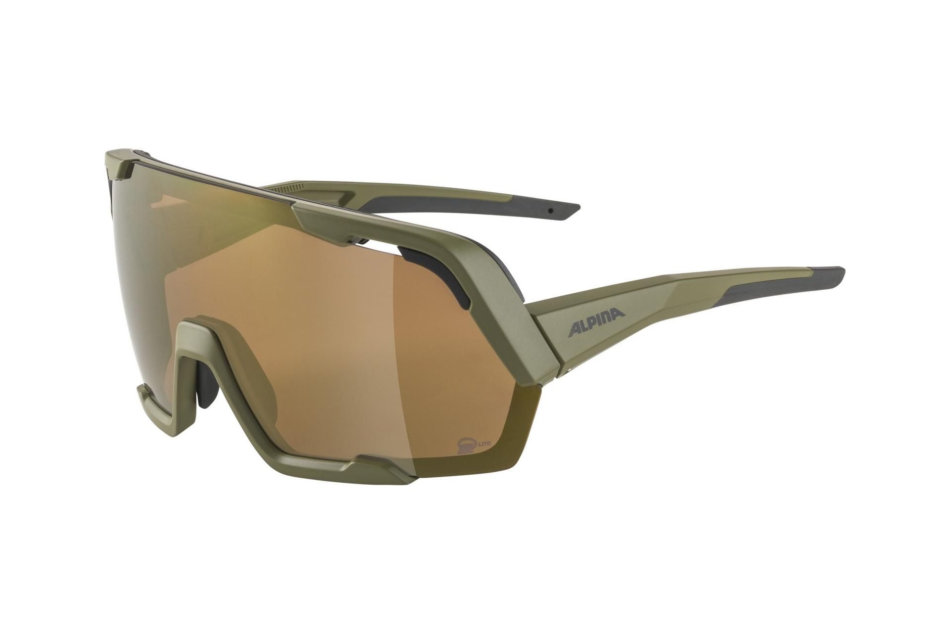 Alpina Rocket Bold Q-Lite olive matt / bronce mirror lens
