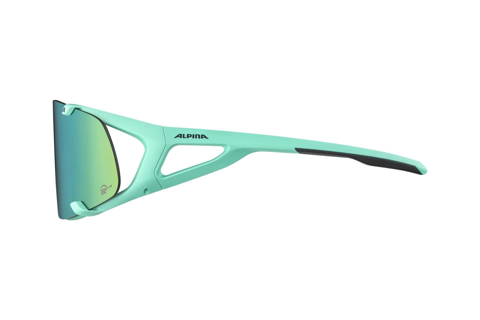 Alpina Hawkeye S Q-Lite turquoise matt / green mirror lens