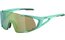 Alpina Hawkeye S Q-Lite turquoise matt / green mirror lens