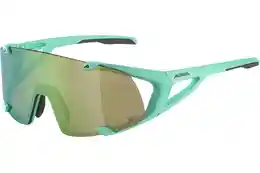 Alpina Hawkeye S Q-Lite turquoise matt / green mirror lens