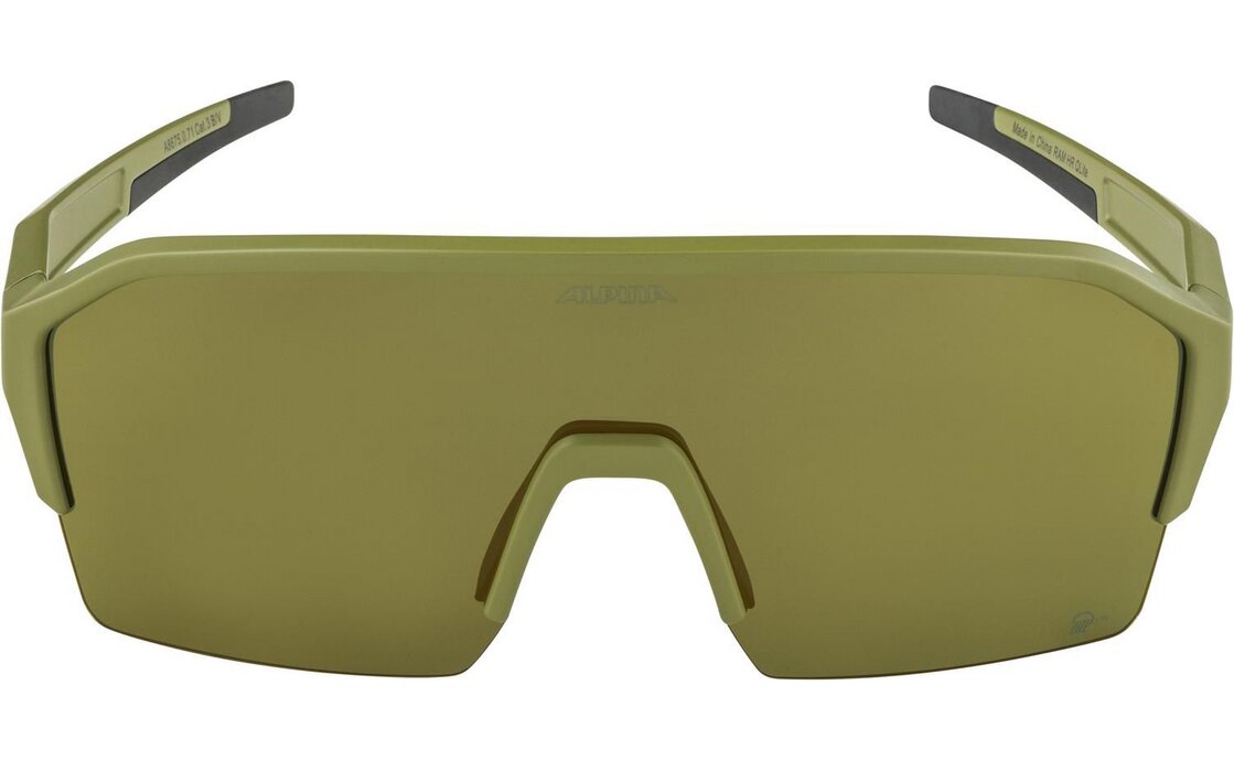Alpina Ram HR Q-Lite olive matt / gold mirror lens