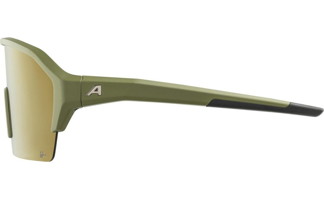 Alpina Ram HR Q-Lite olive matt / gold mirror lens