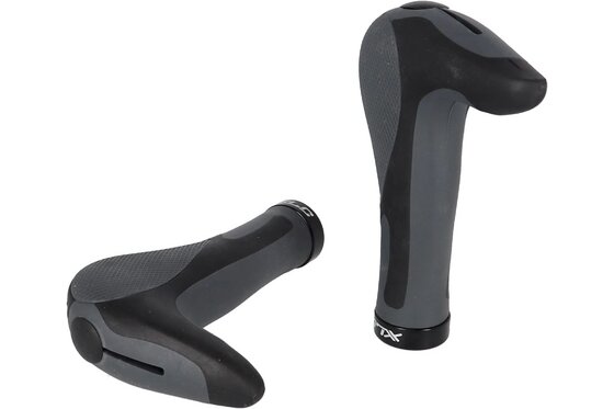 ergonomisch - Fahrradgriffe - XLC Griffe Hitch GR-G16 Lock-On mit integrierten Barends