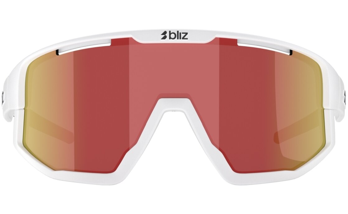 Bliz Fusion Matt White - Smoke w Red Multi
