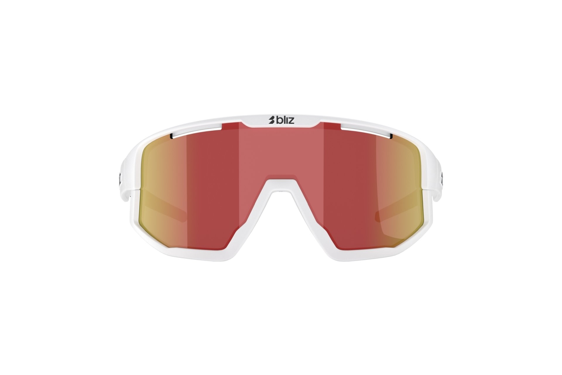 Bliz Fusion Matt White - Smoke w Red Multi