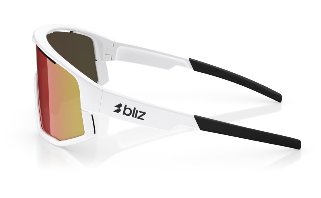 Bliz Fusion Matt White - Smoke w Red Multi
