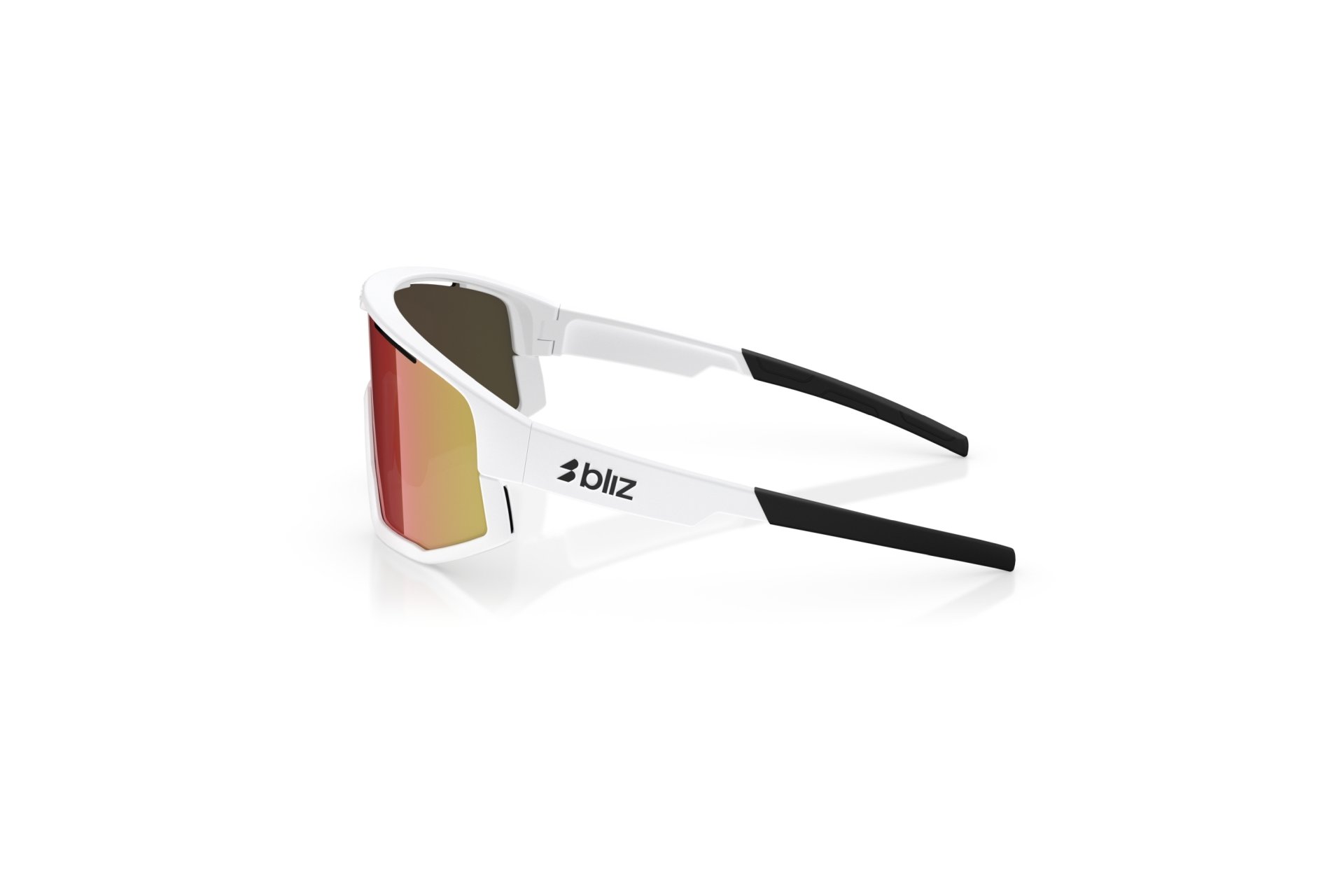 Bliz Fusion Matt White - Smoke w Red Multi
