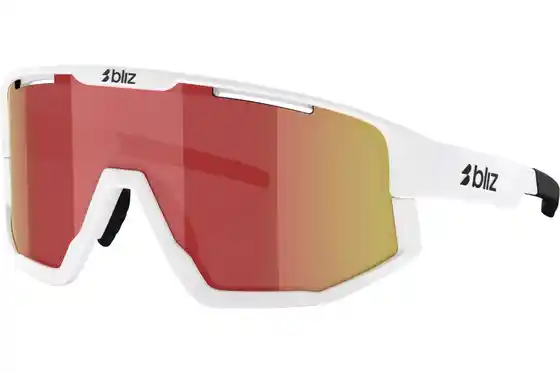 XXL Sale % - Bliz Fusion Matt White - Smoke w Red Multi