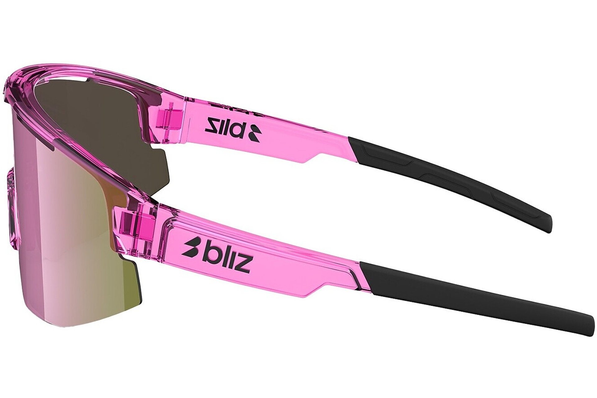 Bliz Matrix Small Transparant Pink - Brown w rose multi