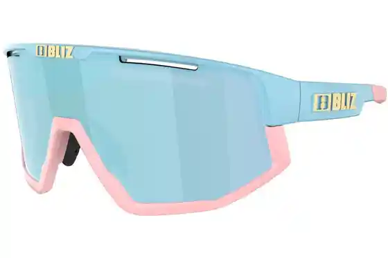 Sport-Sonnenbrillen - Bliz Fusion Small Matt Pastel Blue - Smoke w Ice Blue Multi