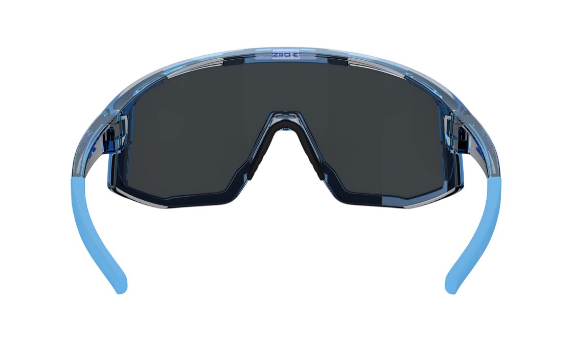 Bliz Fusion Small Transparent Blue - Smoke w Ice Blue Multi