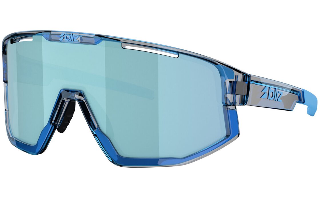 Bliz Fusion Small Transparent Blue - Smoke w Ice Blue Multi